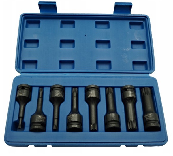 Set capete cu bilă Spline 1/2" 8 piese
