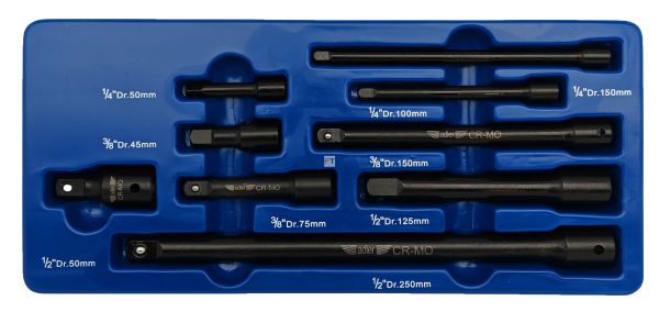 Set extensie chei tubulare cu impact 9 piese