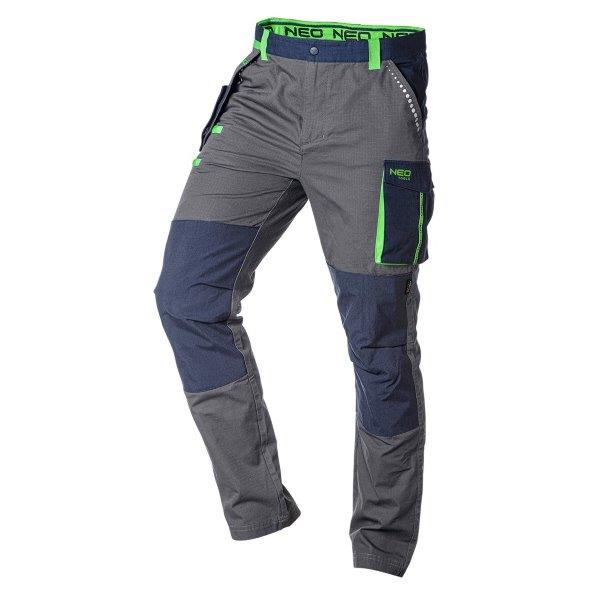 Pantaloni de protectie bumbac gri/albastru mărime XXL