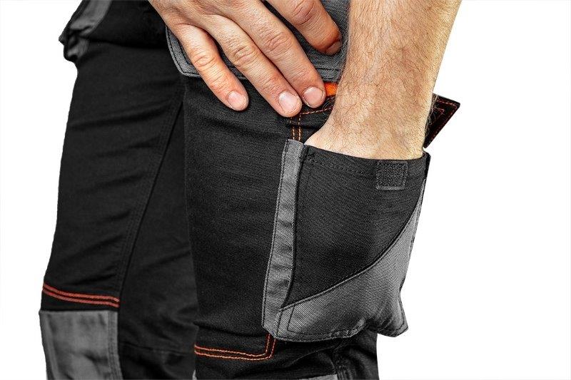 Pantaloni de protectie poliester negru/gri mărime XXXL