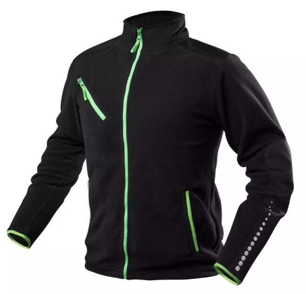 Bluză de lucru poliester negru cu întărituri din Cordura mărime M