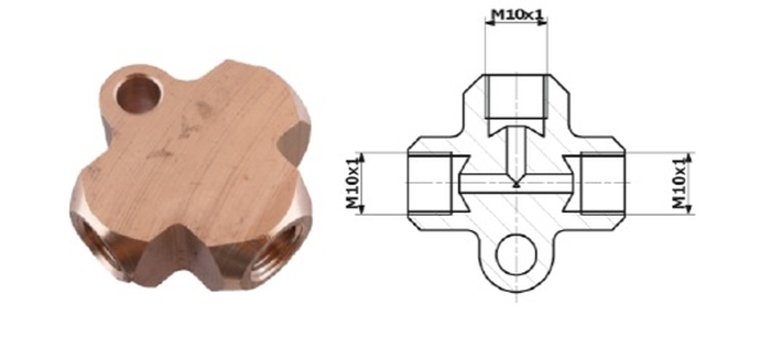 CONECTOR TrOjnik 3/8X24 SF