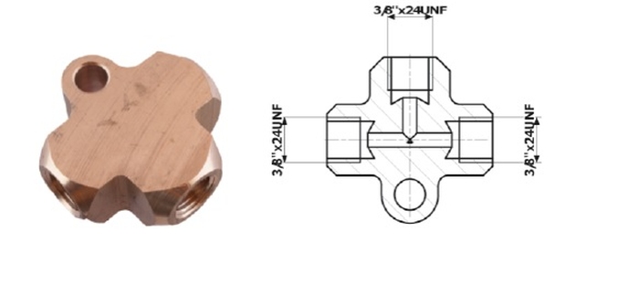 CONECTOR TrOjnik 3/8X24 DF