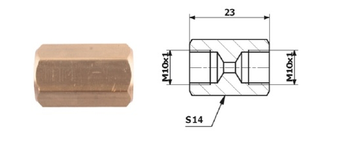 Conector conducta de frana