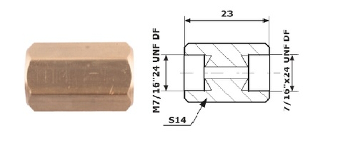 Conector conducta de frana