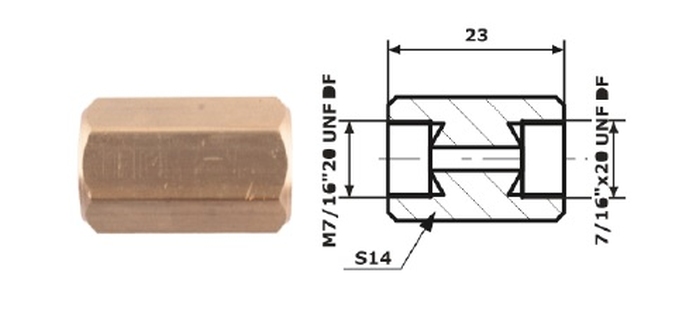 Conector conducta de frana
