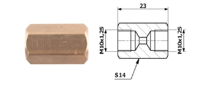 Conector conducta de frana