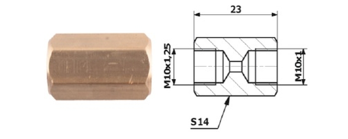 Conector conducta de frana