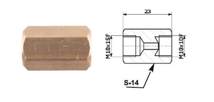 Conector conducta de frana