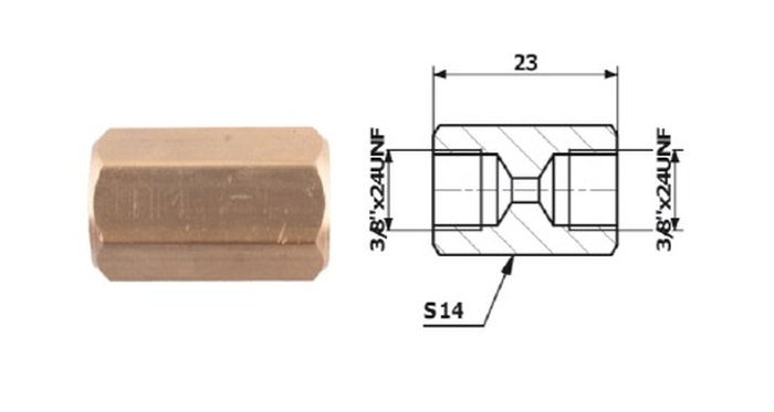 Conector conducta de frana