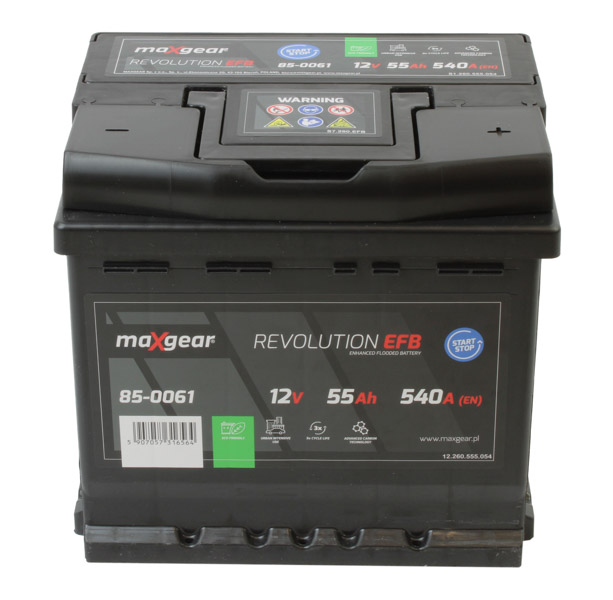 Akumulator 12V 55AH/540A L- 207X175X190 EFB