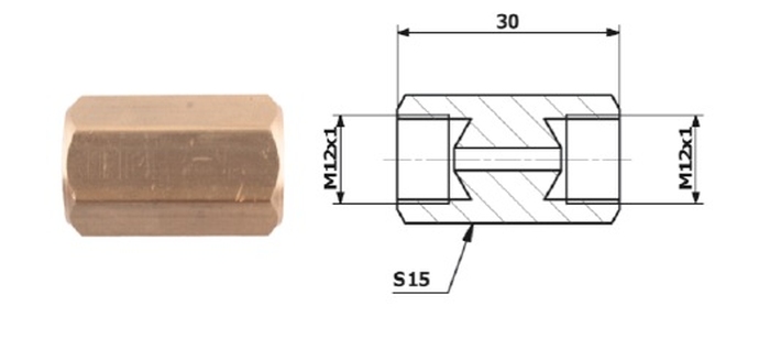 Conector conducta de frana
