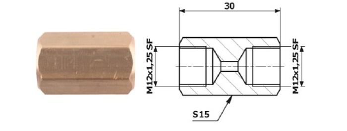 Conector conducta de frana