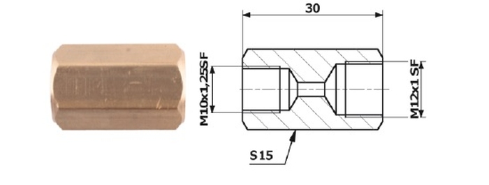 Conector conducta de frana