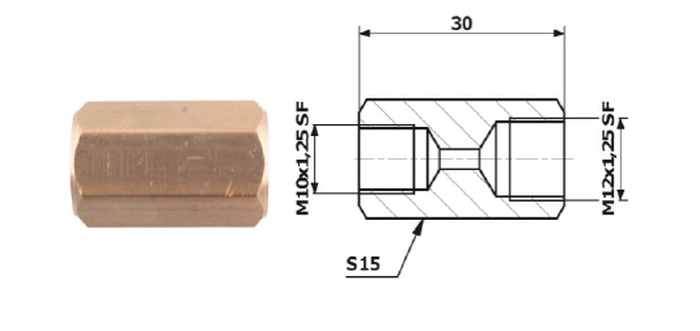 Conector conducta de frana