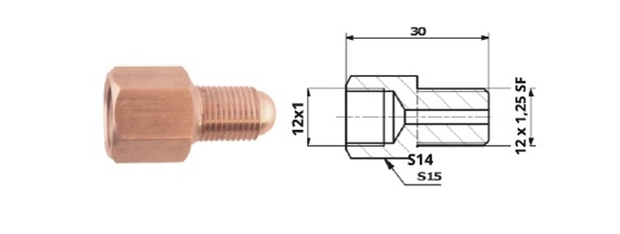 Conector conducta de frana