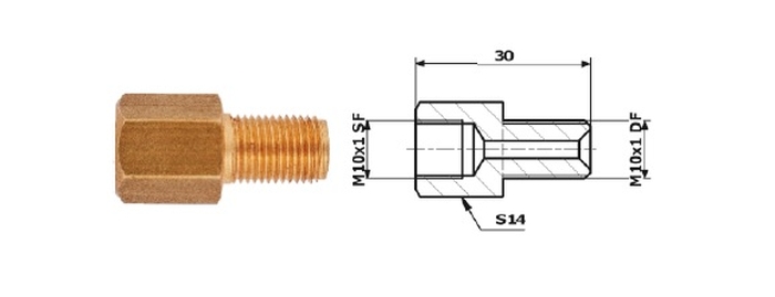 Conector conducta de frana