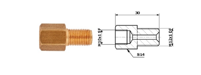 Conector conducta de frana