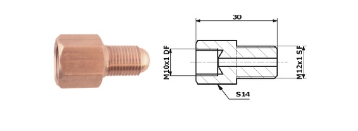 Conector conducta de frana