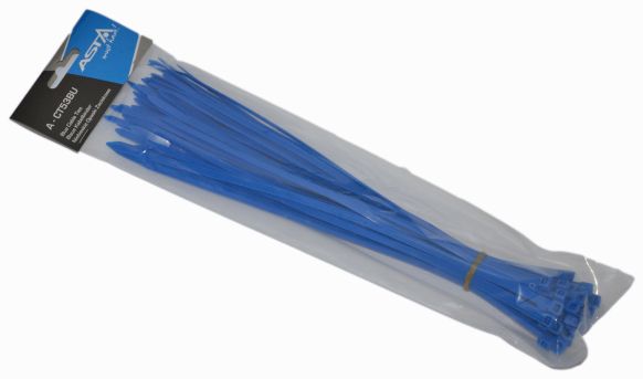 Curea intinzator 5x300 mm albastru set 50 bucati