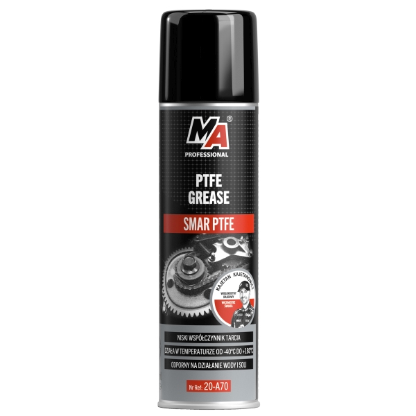 SMAR TEFLONOWY PTFE 200ML SPRAY APLIKATOR -40Oc PENTRU 180Oc / MA PROFESSIONAL