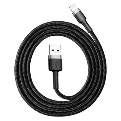 Cablu USB Lightning 1,5A 2 m negru