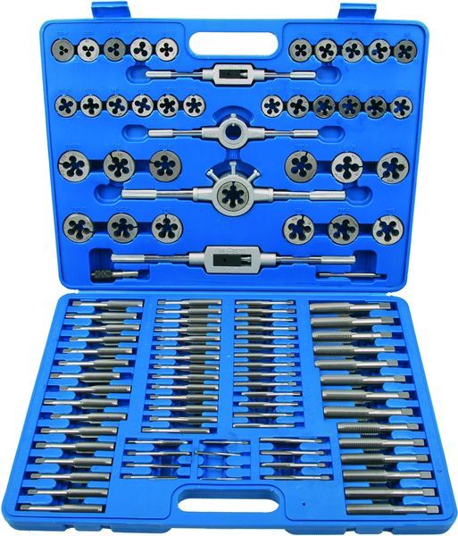Set scule filetare 110 piese metric/inci