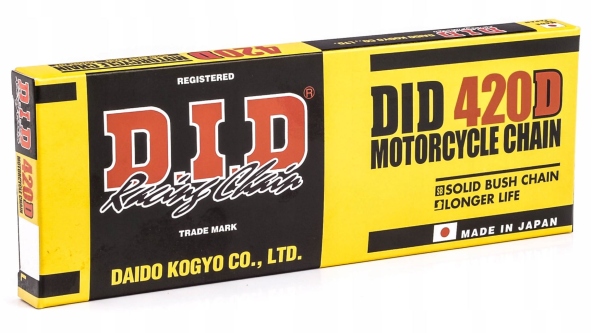 Lant MOTRIC MOTO. DID 428 BEZ O-RING (1882DAN) (ROZKUTY+OGNIWO)