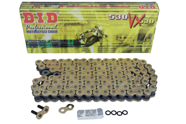Lant MOTRIC MOTO. DID 530 X-RING (4100DAN) (ROZKUTY+OGNIWO)
