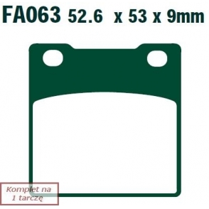 Plăcuțe frână moto 53x53 mm