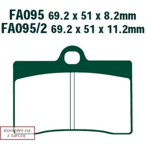 Plăcuţe de frână 69x51 mm