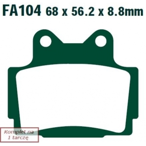 Plăcuţe de frână 68x56 mm
