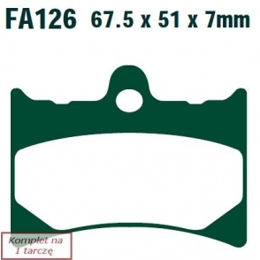 Plăcuţe de frână 68x51 mm