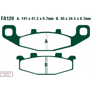 Plăcuţe de frână 141 mm