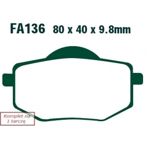 Plăcuţe de frână 80x40 mm
