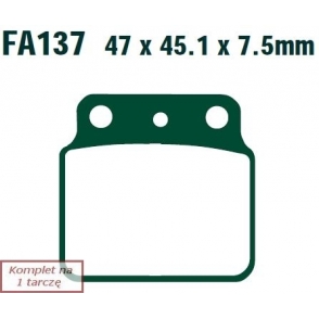 Plăcuţe de frână 47x45 mm