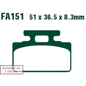 Plăcuţe de frână 51x37 mm