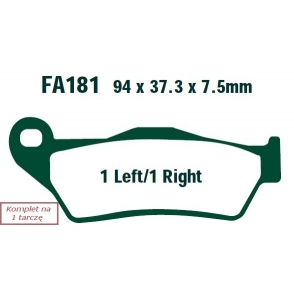 Plăcuțe de frână 94x37 mm