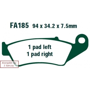 Plăcuțe de frână 94x34 mm