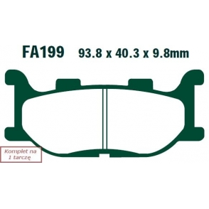 Plăcuțe de frână 94x40 mm