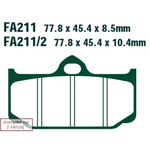Plăcuțe de frână 78x45 mm