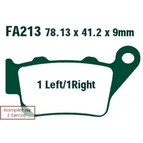Plăcuțe de frână 78x41 mm