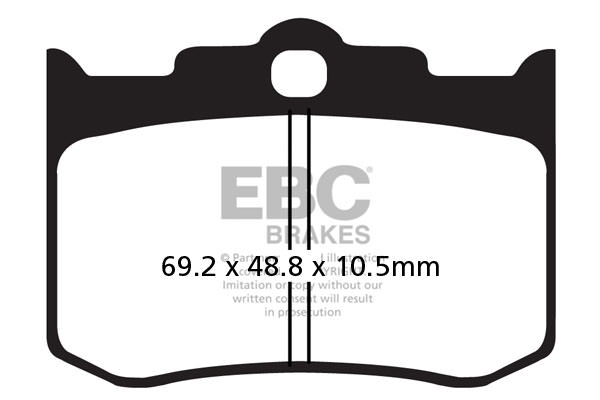 Plăcuțe de frână 69x49 mm