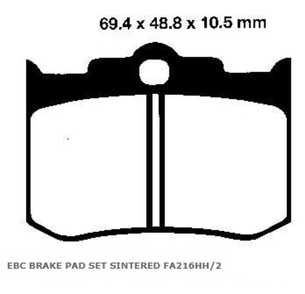 Plăcuțe de frână 69x49 mm