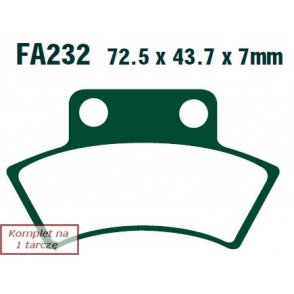 Plăcuțe de frână 73x44 mm