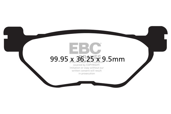 Plăcuțe de frână 100x36 mm