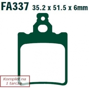 Plăcuțe de frână 35x52 mm