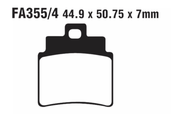 Plăcuțe de frână 45x51 mm
