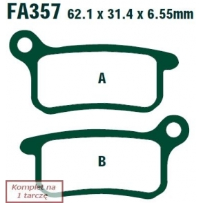Plăcuțe de frână 62x31 mm