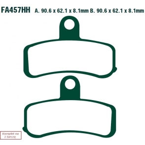 Plăcuțe de frână 91x62x8,1 mm